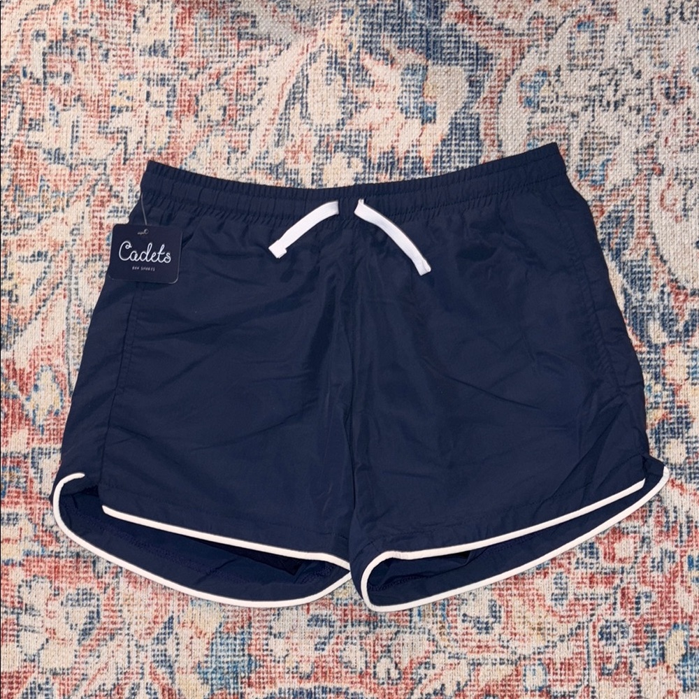 Cadets x Maisonette Men’s Mikey Swim Trunks in Blue SZ S NWT